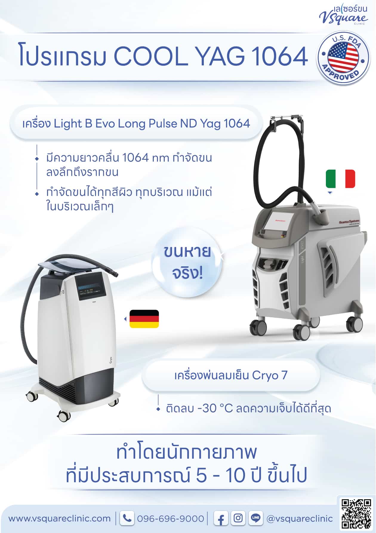 กำจัดขนจิมิด้วย ND Yag Laser